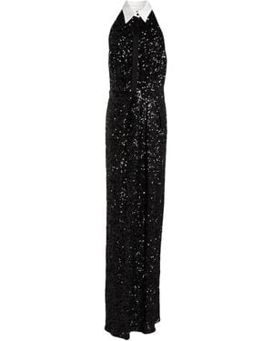 Elisabetta Franchi Maxi Dress Polyester, Elastane - Black