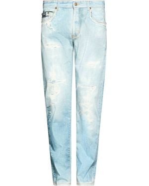 Versace Jeans Couture Trousers Cotton, Elastane - Blue