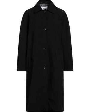 Grifoni Overcoat & Trench Coat Cotton, Polyester, Polyamide - Black