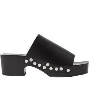 Proenza Schouler Sandals Soft Leather - Black