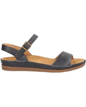 El Naturalista Sandals Leather - Black