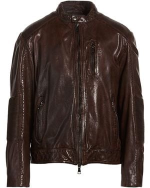 THE JACK AND JACKIE LEATHERS Jacket Leather - Brown