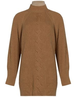 Max Mara Cuello Alto - Marrón