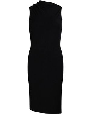 Rick Owens Mini Dress Modal, Cashmere, Elastane - Black