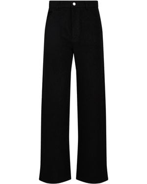 Roberto Collina Trousers Merino Wool, Cashmere - Black