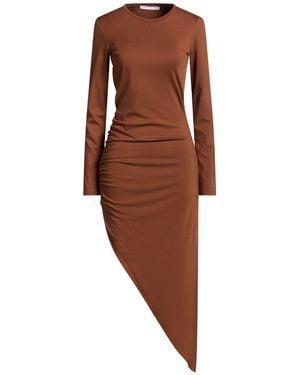 Mar De Margaritas Maxi Dress Rayon, Polyamide, Elastane - Brown