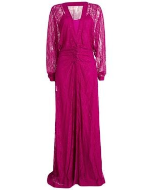 Pinko Maxi Dress Polyamide, Elastane - Pink
