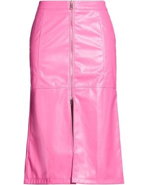 No Secrets Midi Skirt - Pink
