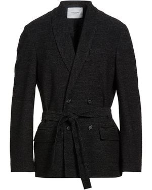 Paolo Pecora Blazer Polyester, Cotton, Acrylic, Viscose, Wool - Black