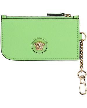 Versace Lime Cardholder Calfskin - Green