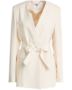 Fracomina Blazer Polyester, Elastane - White