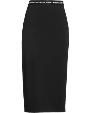 Versace Jeans Couture Midi Skirt Viscose, Polyamide, Elastane - Black