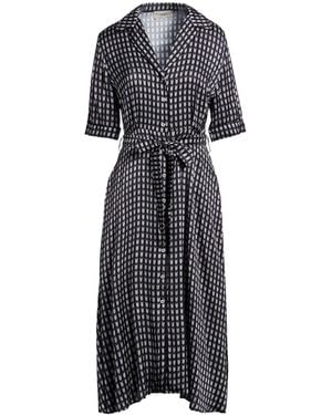 Officine Generale Midnight Midi Dress Viscose - Black