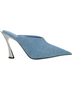 Mugler Mules & Clogs Textile Fibers - Blue