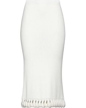 Liya Midi Skirt Cotton - White