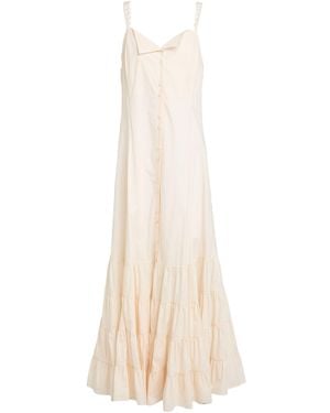 Beatrice B. Maxi Dress Cotton, Elastane - White