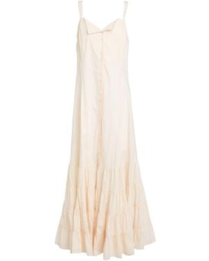 Beatrice B. Maxi Dress Cotton, Elastane - White