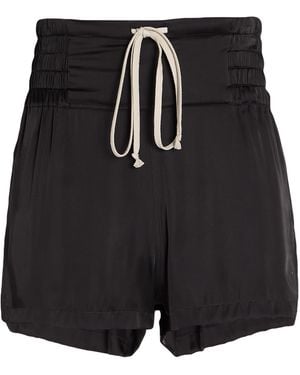 Rick Owens Shorts & Bermuda Shorts Acetate, Viscose - Black