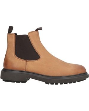 Geox Sand Ankle Boots Leather, Elastic Fibers - Brown