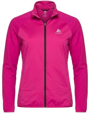 Odlo Fuchsia Jacket Polyester, Elastane - Pink