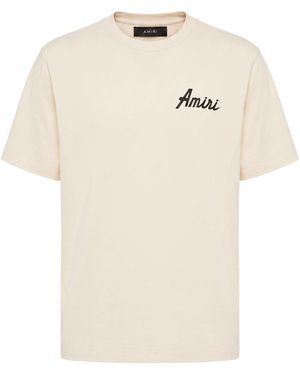 Amiri T-Shirt Cotton - Natural