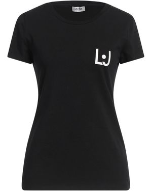 Liu Jo T-Shirt Cotton, Elastane - Black