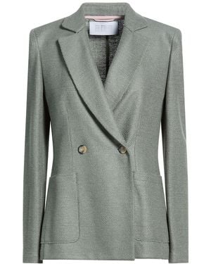 Harris Wharf London Blazer Linen, Cotton - Green