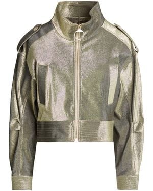 SIMONA CORSELLINI Platinum Jacket Cotton, Metal Fiber, Elastane - Green