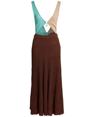 Akep Maxi Dress Viscose, Polyamide, Polyester - Brown
