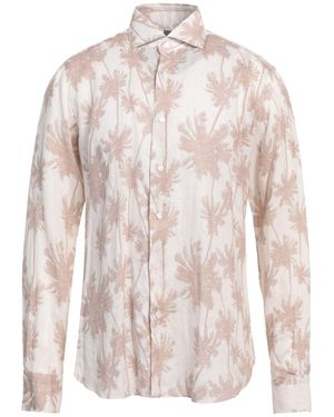 Barba Napoli Ivory Shirt Linen - White
