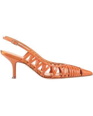 Lella Baldi Pumps Leather, Textile Fibers - Pink