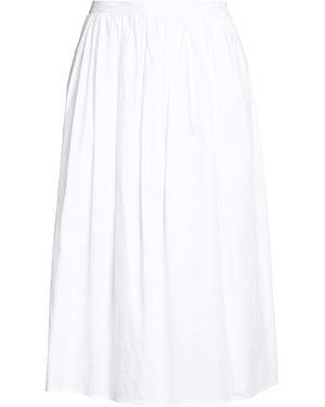 Kontatto Midi Skirt Cotton - White