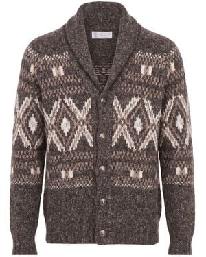Brunello Cucinelli Cardigan - Grey