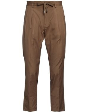 Dolce & Gabbana Camel Trousers Cotton - Brown