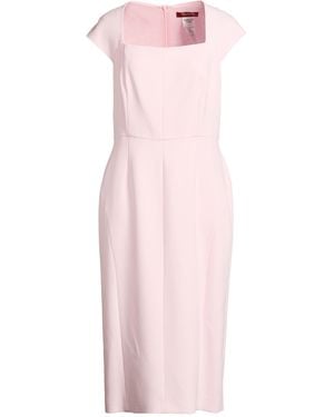 green emerald velvet dress Bianca Powder Pink Tiered Midi Dress S main image 1