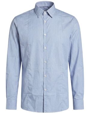 Bagutta Shirt Cotton, Polyamide, Elastane - Blue