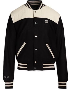 Amiri Jacket Wool, Polyamide, Leather - Black