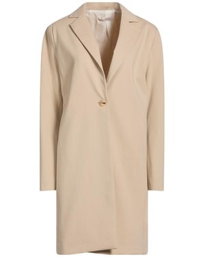 Please Overcoat & Trench Coat Cotton, Polyamide, Elastane - Natural