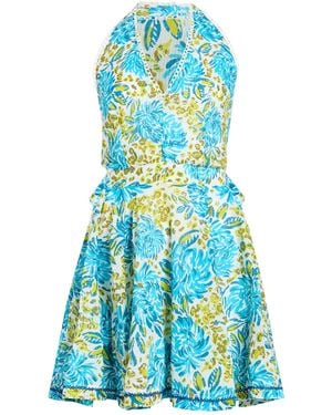Poupette Mini Dress Cotton - Blue
