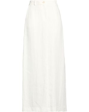 P.A.R.O.S.H. P.A.R.O..H. Maxi Skirt Linen - White