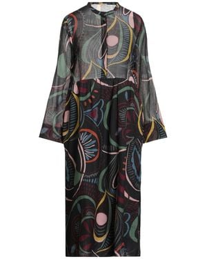 Massimo Alba Midi Dress Cotton, Silk - Black