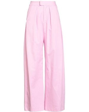 Gaelle Paris Trousers Cotton, Polyester, Elastane - Pink