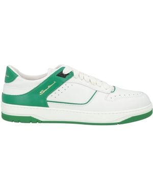 Santoni Trainers Leather - Green