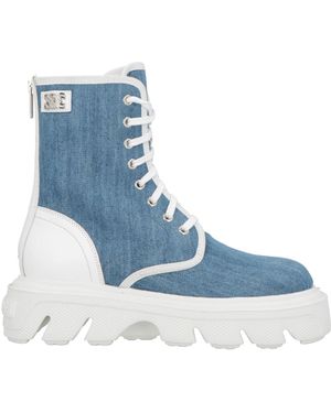 Casadei Ankle Boots Elastic Fibers, Leather - Blue