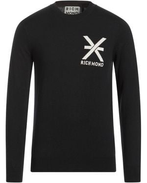 Richmond X Jumper Cotton, Merino Wool - Black