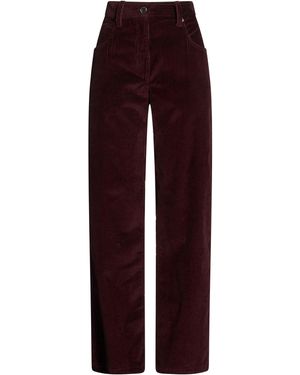 Brunello Cucinelli Chocolate Pants Cotton, Ecobrass - Purple
