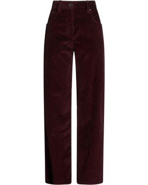 Brunello Cucinelli Chocolate Trousers Cotton, Ecobrass - Purple