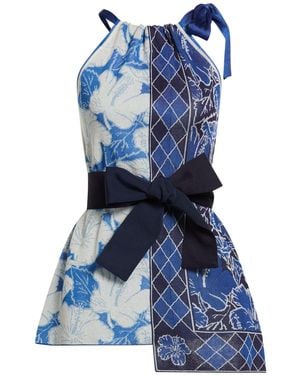 Ballantyne Top Viscose, Polyester - Blue