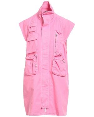 MM6 by Maison Martin Margiela Denim Outerwear Cotton, Elastane - Pink