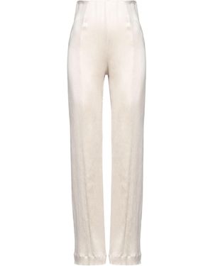 Agnona Trousers Acetate, Silk - White